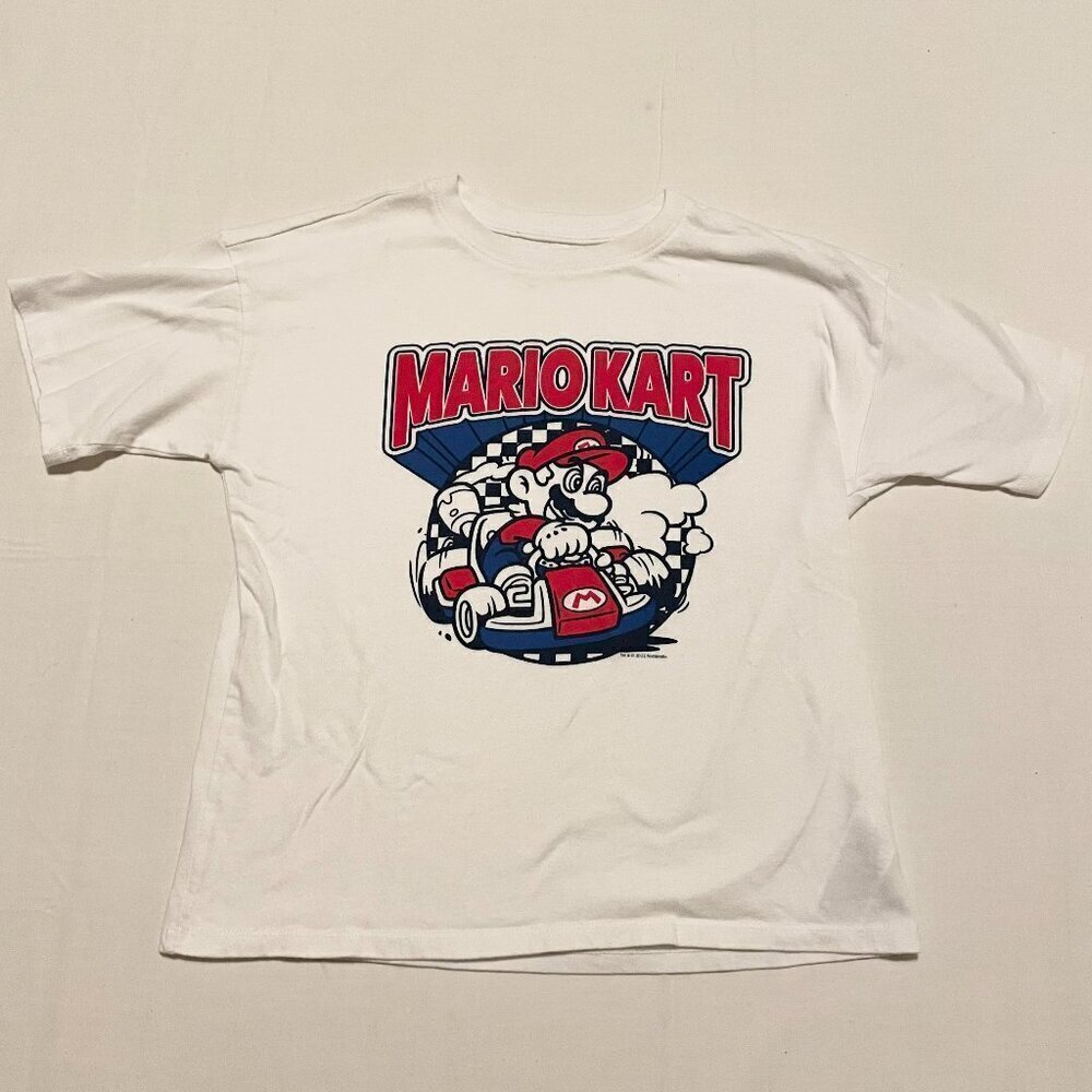 Mario Kart Nintendo Gap Kids Shirt Large Size 10 Tshirt